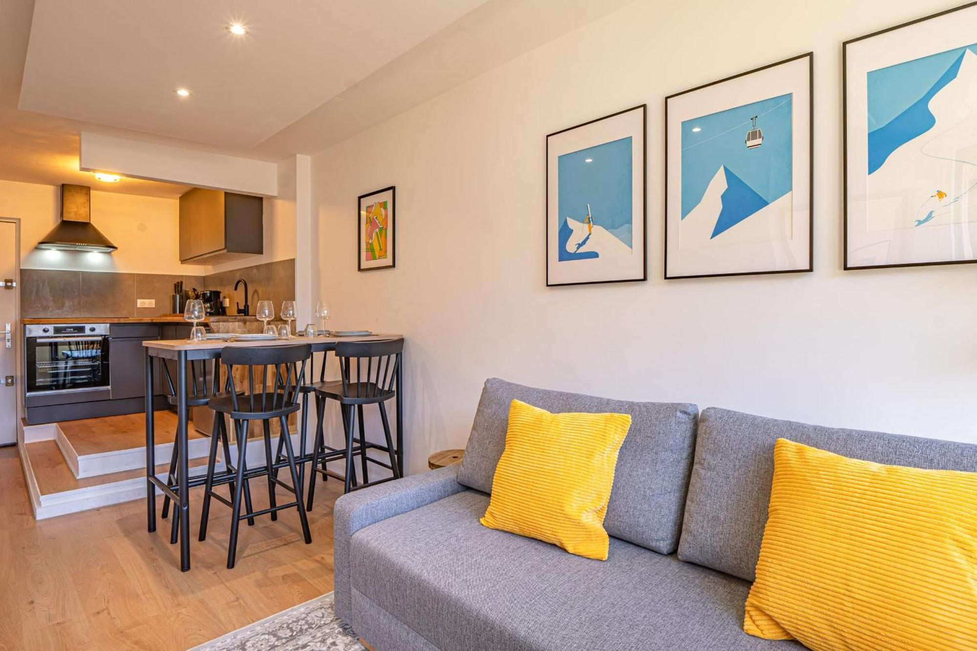 Chamois Blanc Rosieres- Bright 1 Bed With Amazing Views Chamonix Mont Blanc